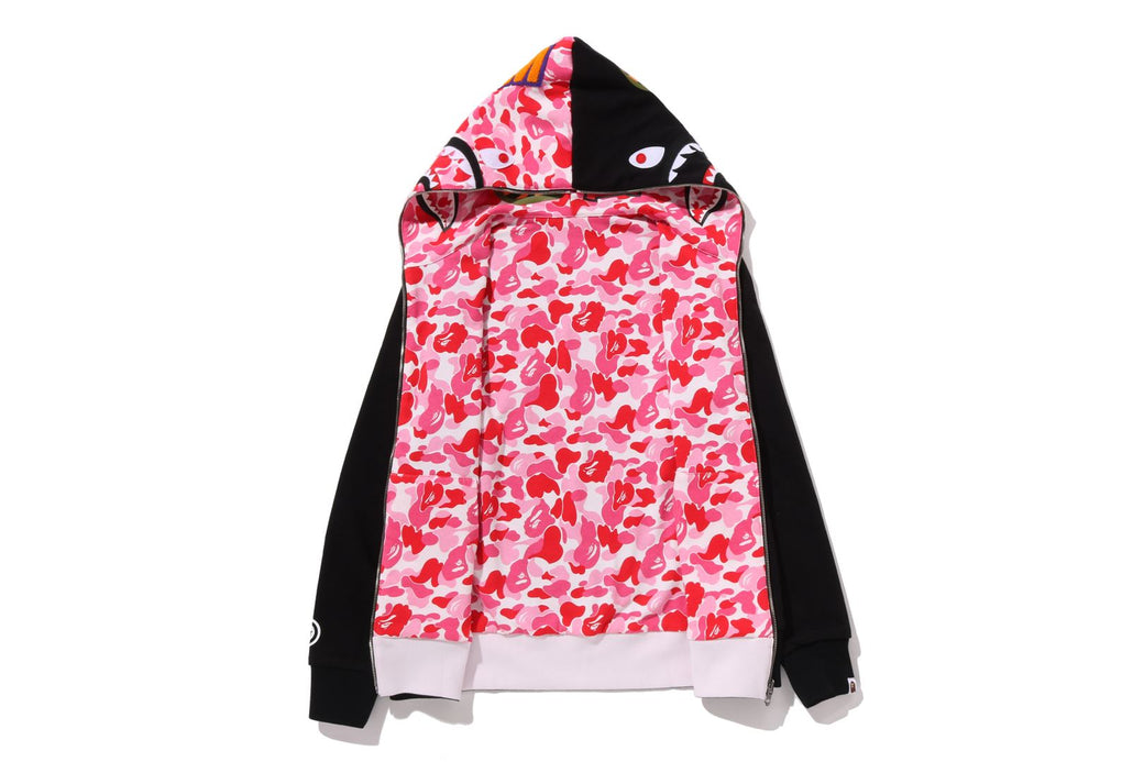 ABC CAMO REVERSIBLE SHARK FULL ZIP HOODIE | bape.com