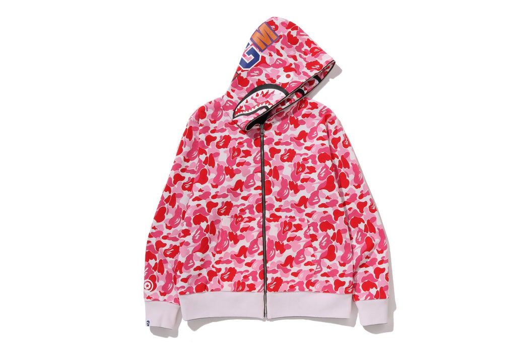 ABC CAMO REVERSIBLE SHARK FULL ZIP HOODIE | bape.com