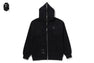 FUR PATCH ZIPPED HOODIE