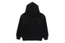 FUR PATCH ZIPPED HOODIE