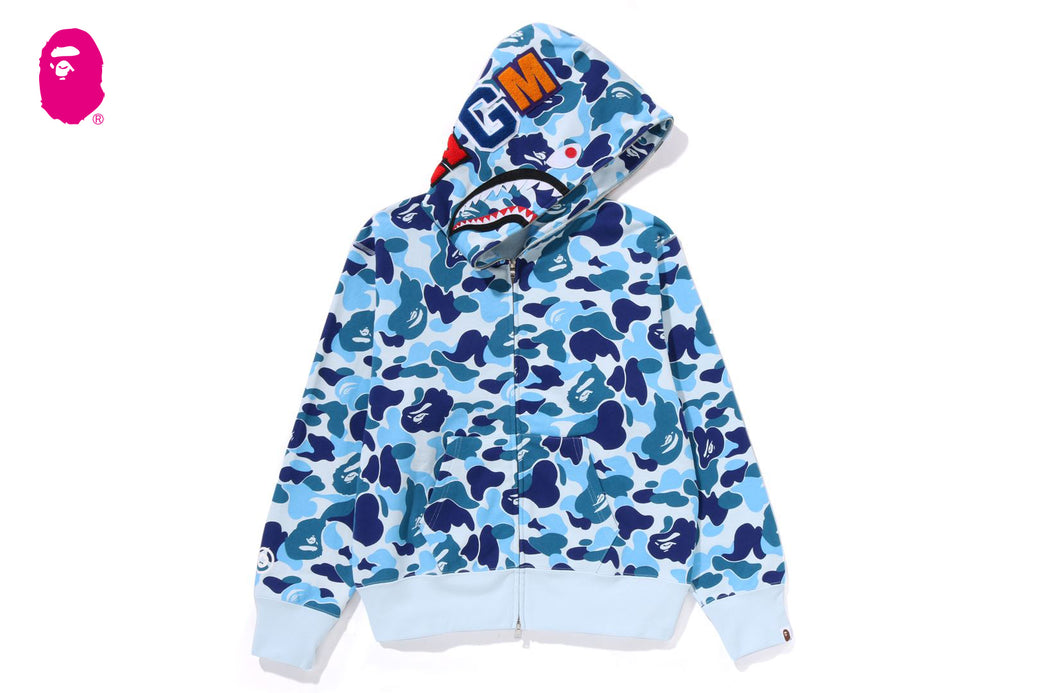 ABC CAMO SHARK FULL ZIP HOODIE | bape.com
