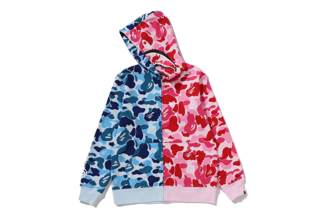 BAPE ABC CAMO FULL ZIP HOODIE パーカー ABC CAMO MULTI SHARK ZIP HOODIE | bape.com