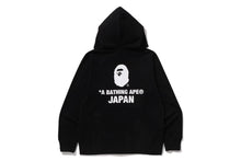 COLLEGE ONE POINT EMBROIDERY ZIP HOODIE