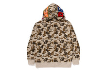 【 BAPE X DEF JAM 】CAMO SHARK RELAXED FIT FULL ZIP HOODIE