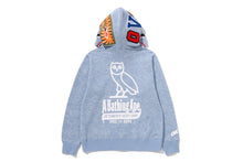 【 BAPE X OVO 】NEON 1ST CAMO JACQUARD SHARK FULL ZIP HOODIE