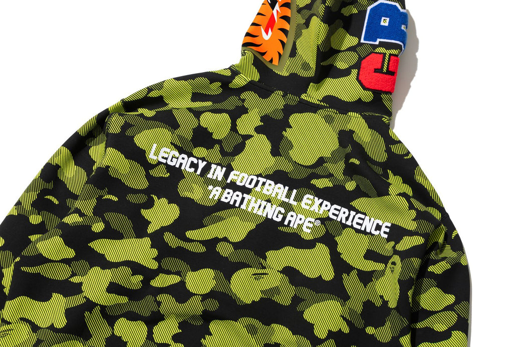 BAPE X CR7 LIFE 】LOGO RELAXED FIT SHARK FULL ZIP HOODIE #1 | bape.com