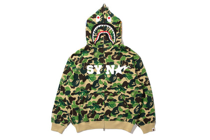 【 BAPE X SPOTIFY BY CENTRAL CEE 】CAMO SHARK FULL ZIP HOODIE