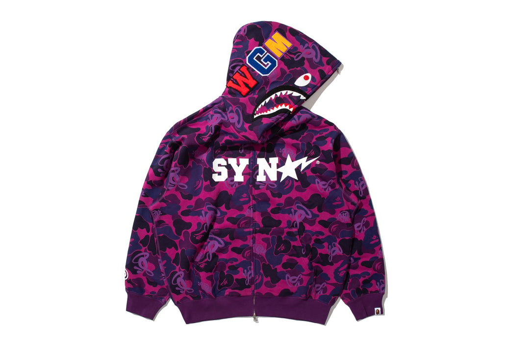 BAPE X SPOTIFY BY CENTRAL CEE 】CAMO SHARK FULL ZIP HOODIE | bape.com
