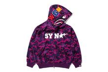 【 BAPE X SPOTIFY BY CENTRAL CEE 】CAMO SHARK FULL ZIP HOODIE