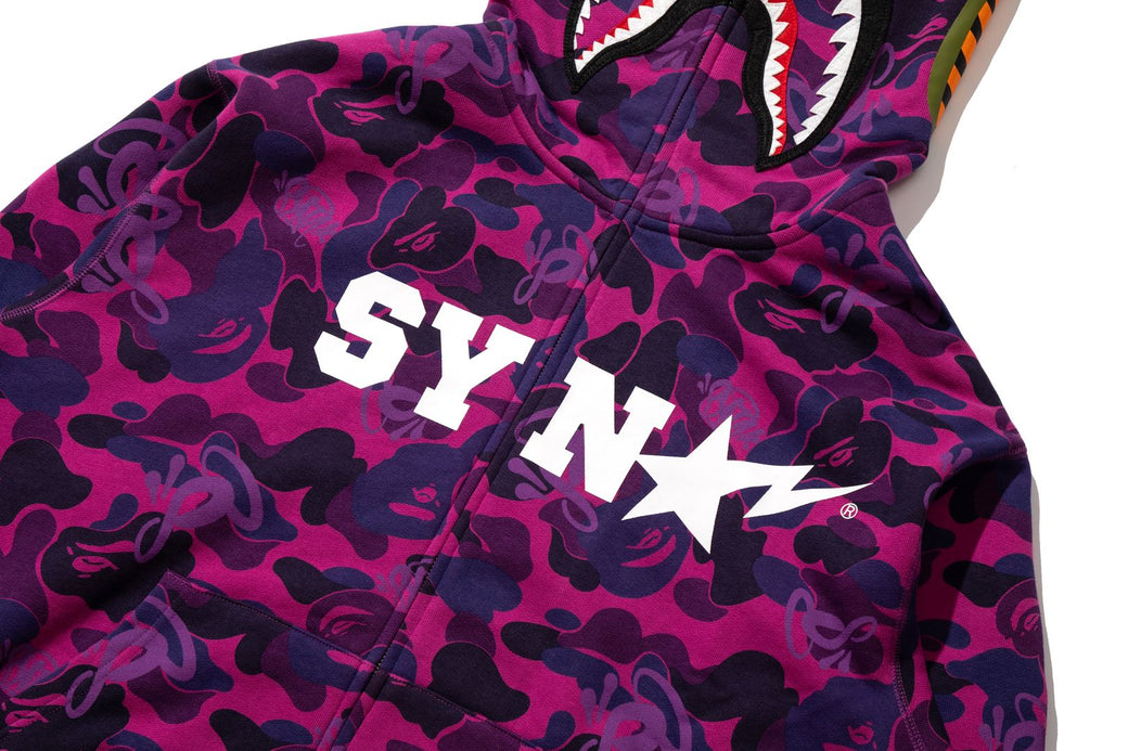 BAPE X SPOTIFY BY CENTRAL CEE 】CAMO SHARK FULL ZIP HOODIE | bape.com