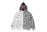 【 BAPE X CLOT 】CAMO SPLIT SHARK RELAXED FIT FULL ZIP HOODIE