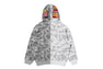 【 BAPE X CLOT 】CAMO SPLIT SHARK RELAXED FIT FULL ZIP HOODIE