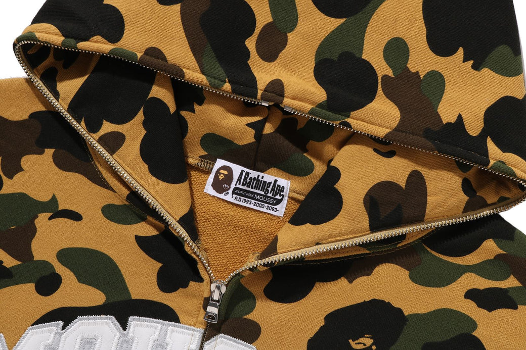 トップス BAPE X MOUSSY COLLEGE LOGO ZIP HOODIE BAPE X MOUSSY 】COLLEGE LOGO ZIP HOODIE | bape.com