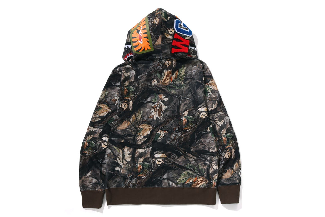 【BAPE】TREE EDGE CAMO SHARK FULL ZIP HOODIE 要在庫確認 A BATHING APE｜TREE EDGE CAMO SHARK FULL ZIP HOODIE