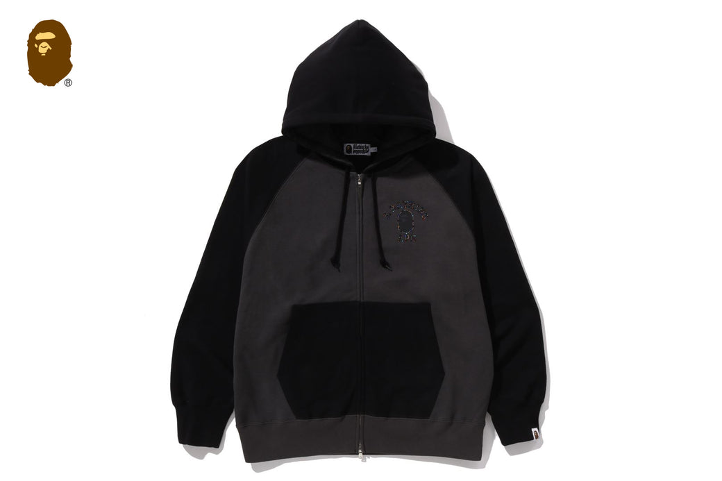 COLOR STONE BAPE RELAXED FIT ZIP HOODIE | bape.com