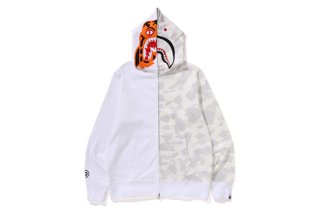 Bape City Camo White Camo Hoodie Half Black Half Camo Bape Shirt