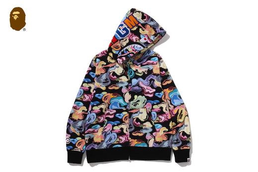 ART CAMO SHARK FULL ZIP HOODIE