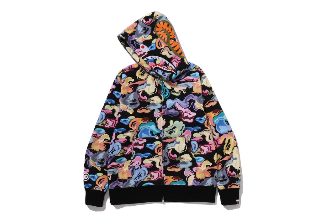 ART CAMO SHARK FULL ZIP HOODIE | bape.com