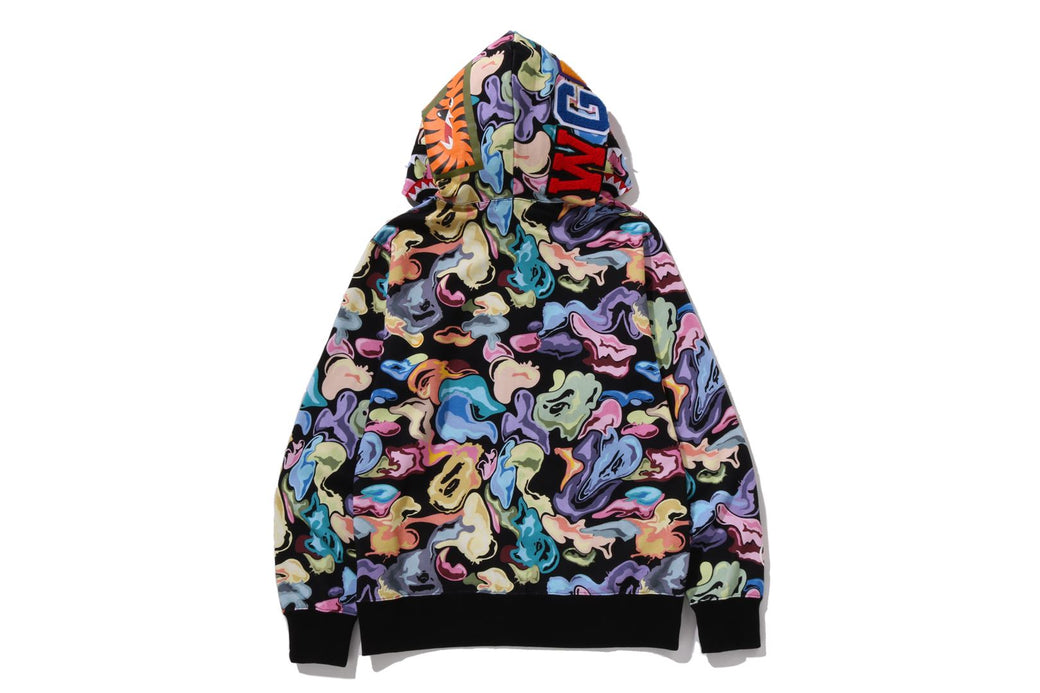 ART CAMO SHARK FULL ZIP HOODIE | bape.com
