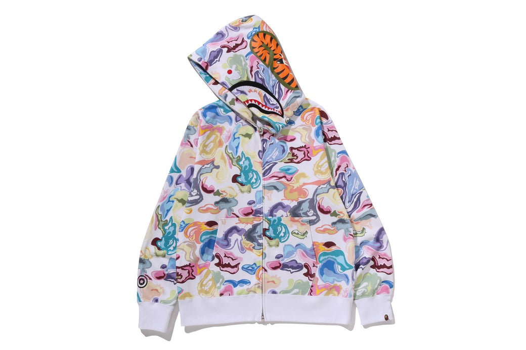ART CAMO SHARK FULL ZIP HOODIE | bape.com