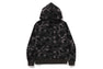 ONE POINT COLOR CAMO CROPPED FULL ZIP HOODIE