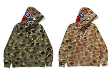GRADATION CAMO SHARK FULL ZIP HOODIE