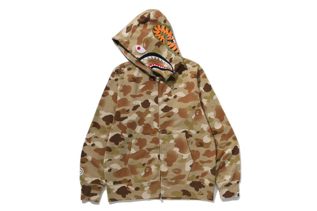 GRADATION CAMO SHARK FULL ZIP HOODIE | bape.com