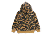 1ST CAMO SEQUIN SHARK RELAXED FIT FULL ZIP HOODIE