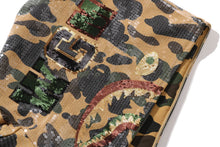 1ST CAMO SEQUIN SHARK RELAXED FIT FULL ZIP HOODIE