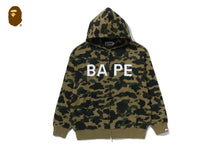 1ST CAMO BAPE LOGO RHINESTONE RELAXED FIT FULL ZIP HOODIE