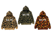 1ST CAMO BAPE LOGO RHINESTONE RELAXED FIT FULL ZIP HOODIE