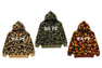 1ST CAMO BAPE LOGO RHINESTONE RELAXED FIT FULL ZIP HOODIE