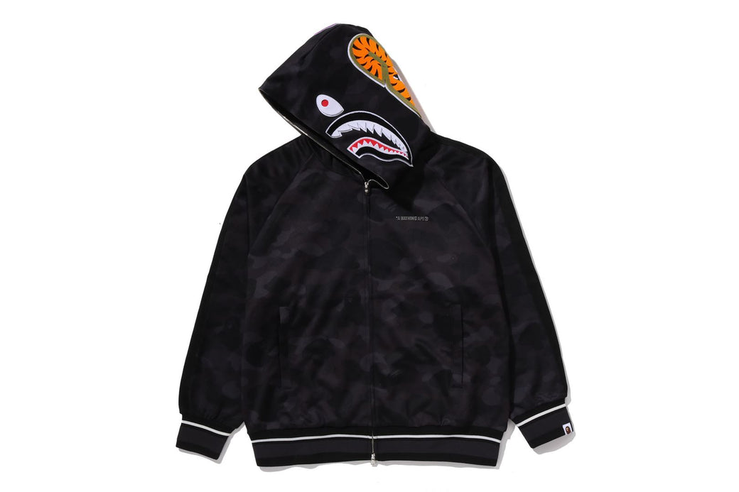 COLOR CAMO SHARK RELAXED FIT HOODIE TRACK JACKET | bape.com