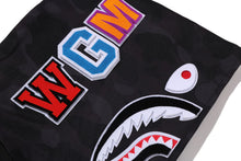 COLOR CAMO SHARK RELAXED FIT HOODIE TRACK JACKET