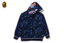 COLOR CAMO SHARK RELAXED FIT HOODIE TRACK JACKET