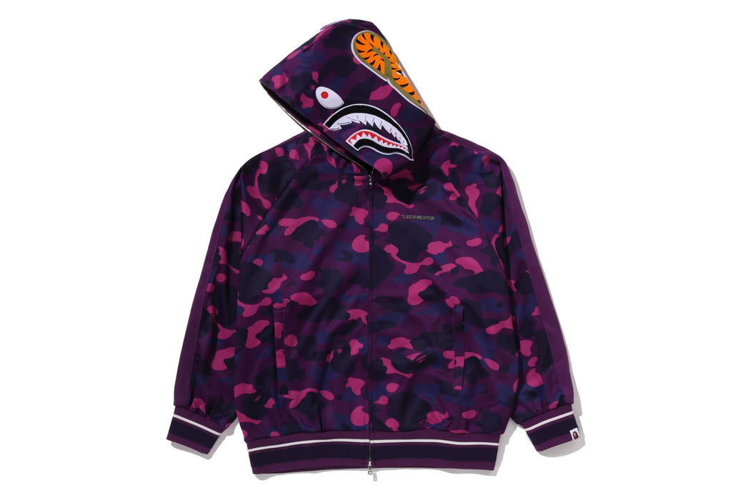 COLOR CAMO SHARK RELAXED FIT HOODIE TRACK JACKET | bape.com