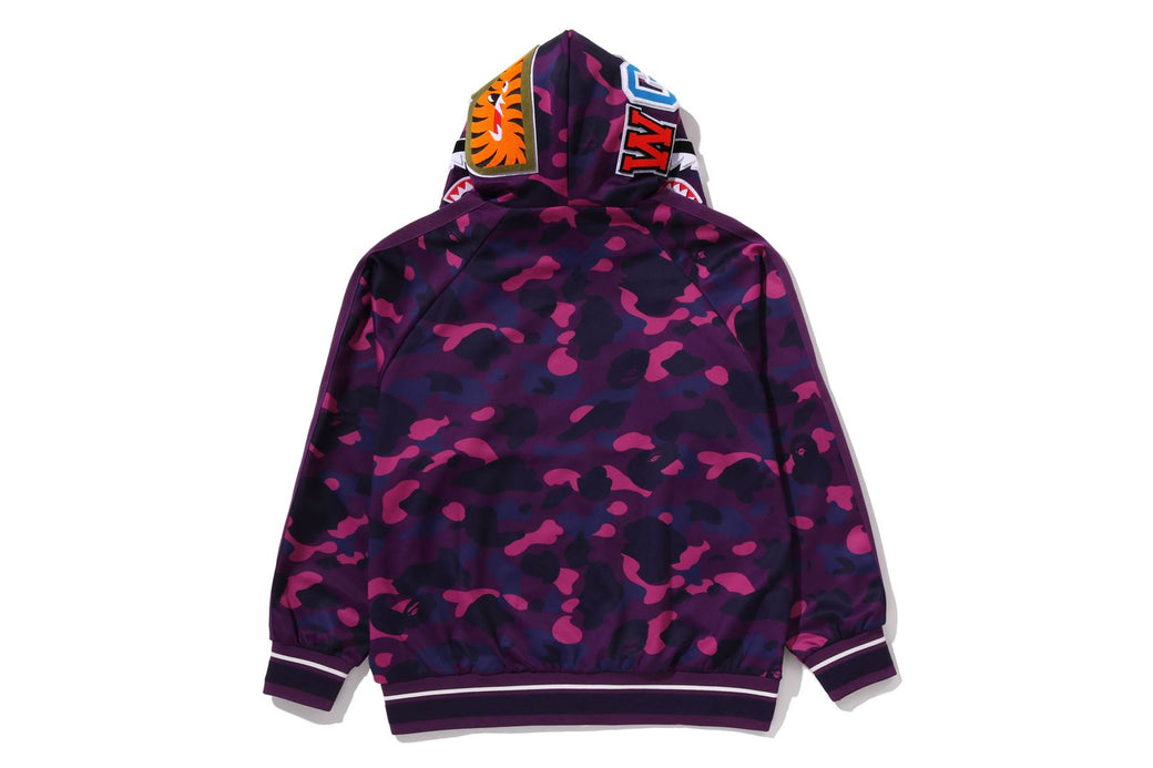 COLOR CAMO SHARK RELAXED FIT HOODIE TRACK JACKET | bape.com