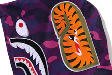 COLOR CAMO SHARK RELAXED FIT HOODIE TRACK JACKET