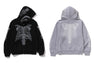 SKELETON SHARK HEAVY WASHED CROPPED FIT FULL ZIP HOODIE