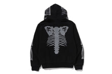 SKELETON SHARK HEAVY WASHED CROPPED FIT FULL ZIP HOODIE