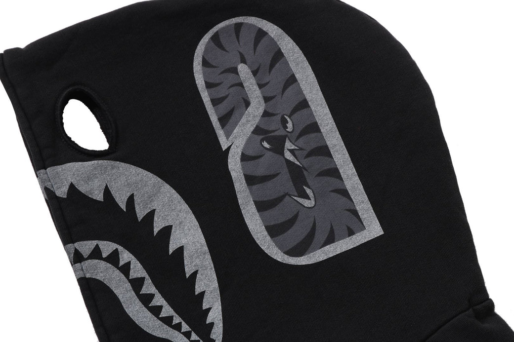 SKELETON SHARK HEAVY WASHED CROPPED FIT FULL ZIP HOODIE | bape.com