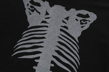 SKELETON SHARK HEAVY WASHED CROPPED FIT FULL ZIP HOODIE