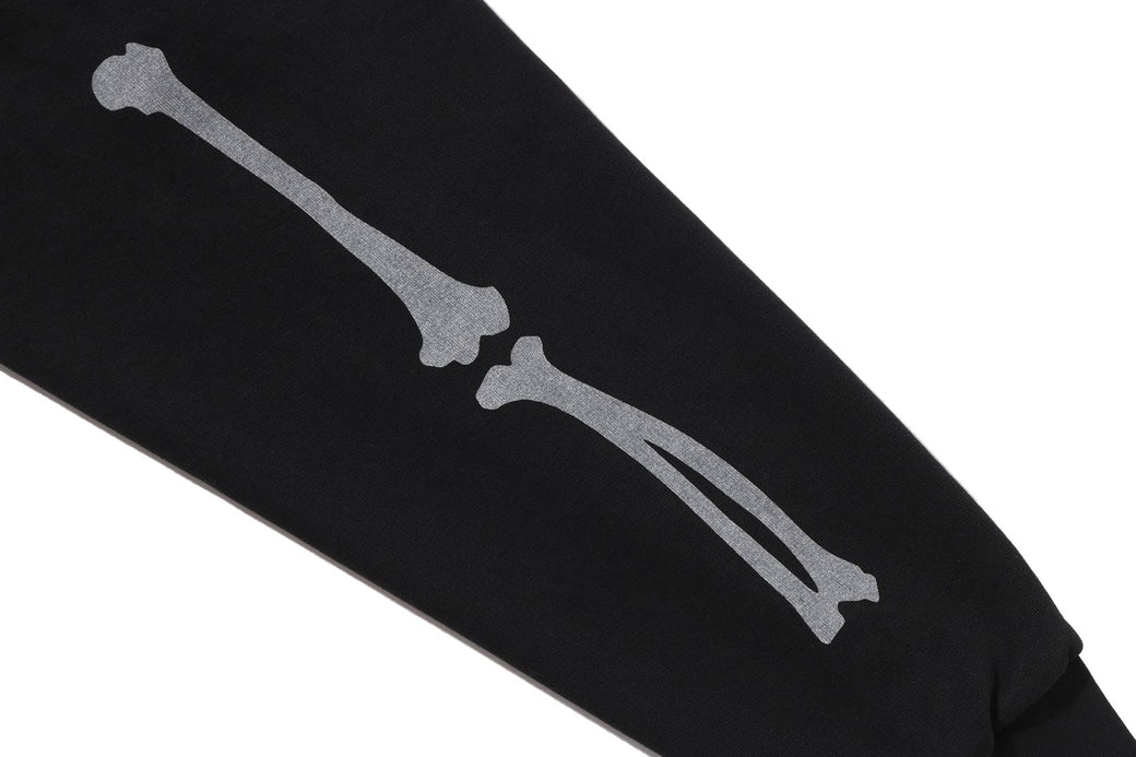 SKELETON SHARK HEAVY WASHED CROPPED FIT FULL ZIP HOODIE | bape.com