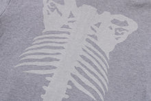 SKELETON SHARK HEAVY WASHED CROPPED FIT FULL ZIP HOODIE