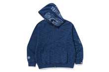 CLOUD CAMO TIGER UPCYCLED RELAXED FIT FULL ZIP HOODIE
