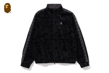 SOLID CAMO VELOUR METAL ONE POINT RELAXED FIT TRACK JACKET