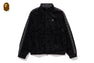 SOLID CAMO VELOUR METAL ONE POINT RELAXED FIT TRACK JACKET