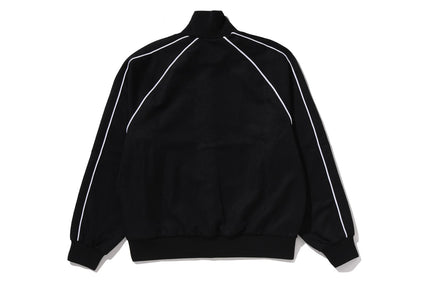 LINE CAMO JACQUARD METAL LOGO RELAXED FIT TRACK JACKET