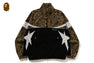 WILD LEOPARD PATTERN RELAXED FIT TRACK JACKET