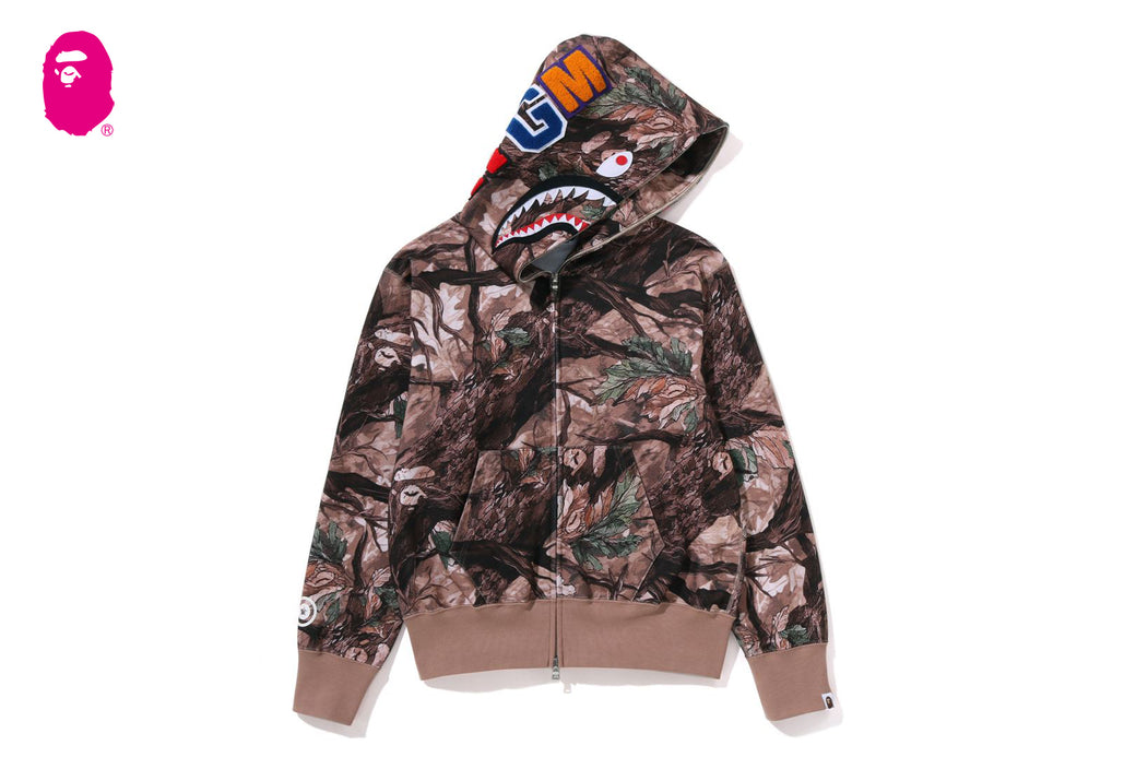 TREE EDGE CAMO SHARK FULL ZIP HOODIE | bape.com